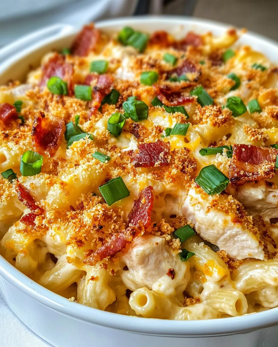 Easy Chicken Bacon-Style (Turkey) Ranch Mac Bake recipe image