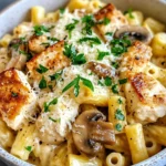 Homemade Chicken Marsala Macaroni Bake recipe photo