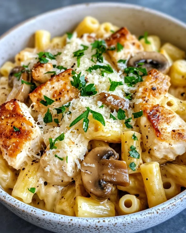 Homemade Chicken Marsala Macaroni Bake recipe photo