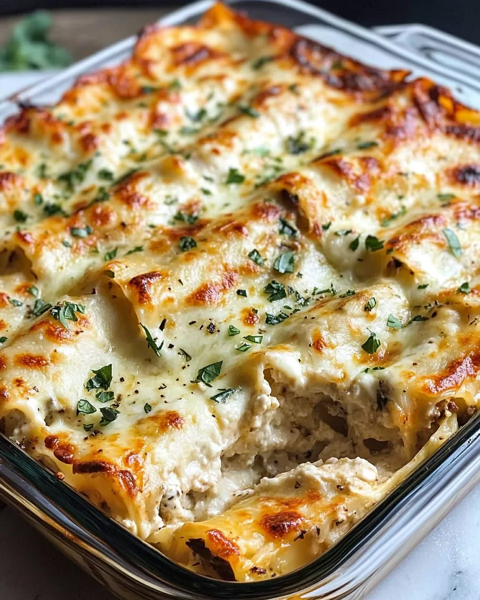 Delicious Chicken Parm Alfredo Lasagna Bake recipe image