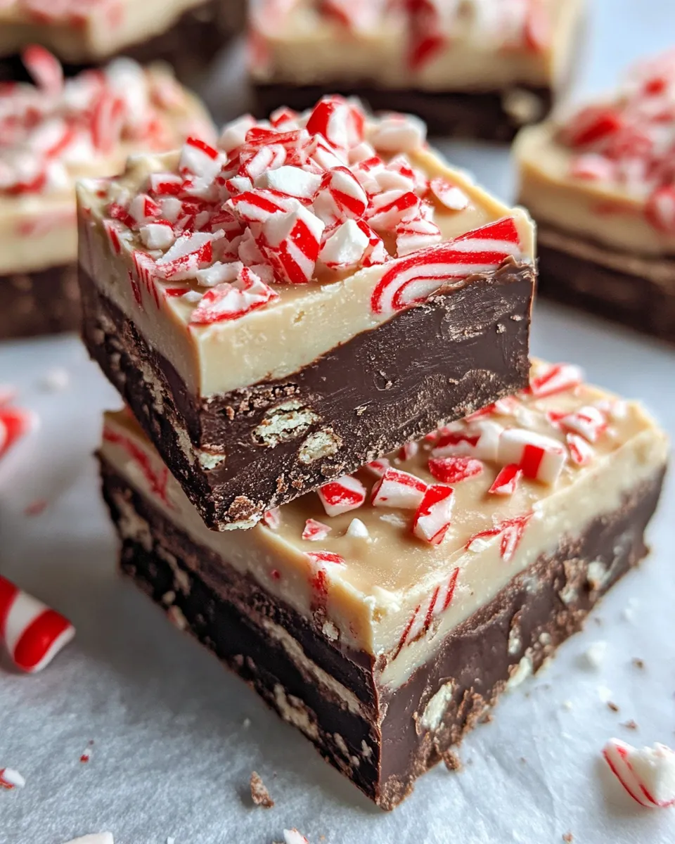Homemade Chocolate Peppermint Bark Fudge (5-Minute) photo
