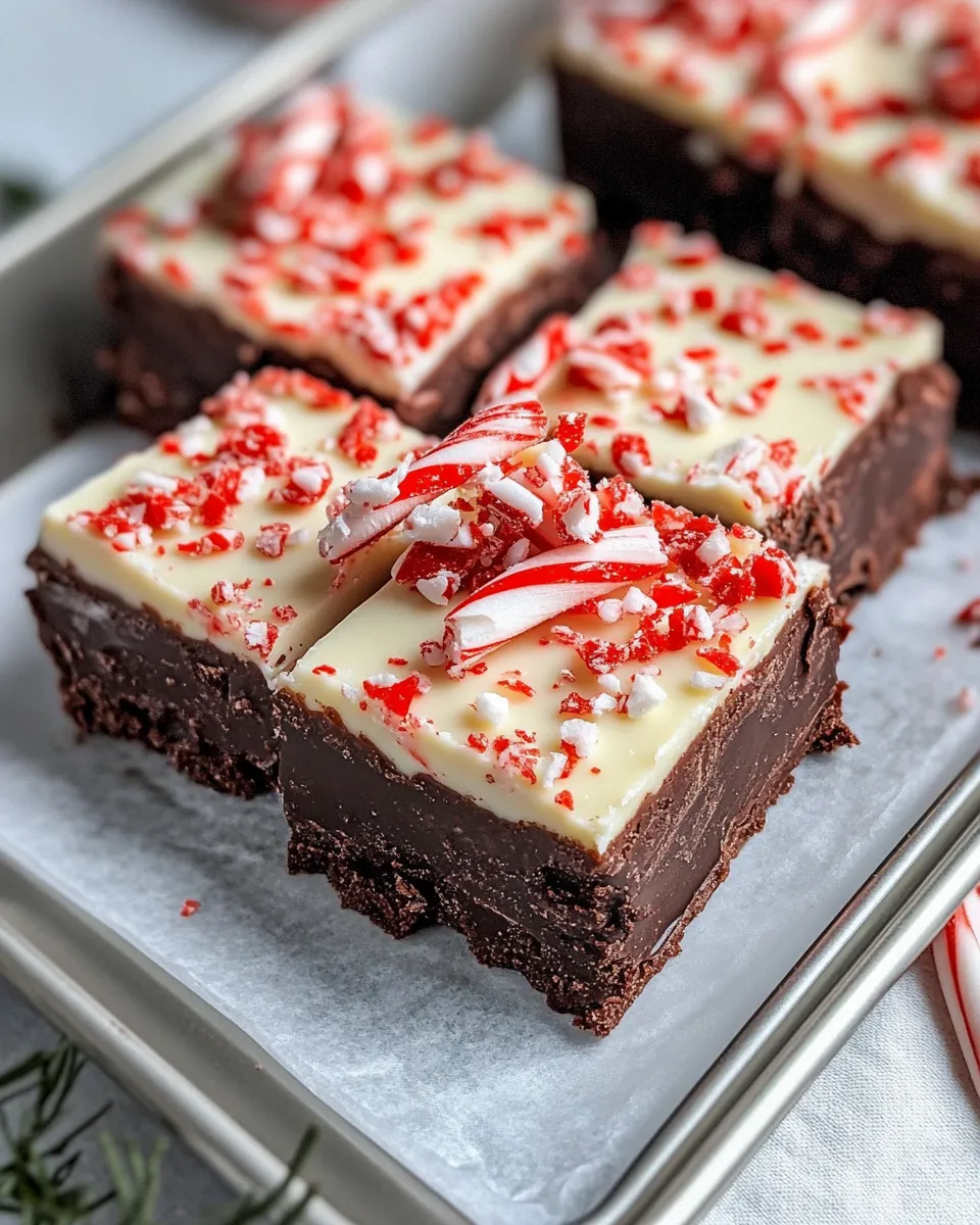 Delicious Chocolate Peppermint Bark Fudge (5-Minute) dish photo
