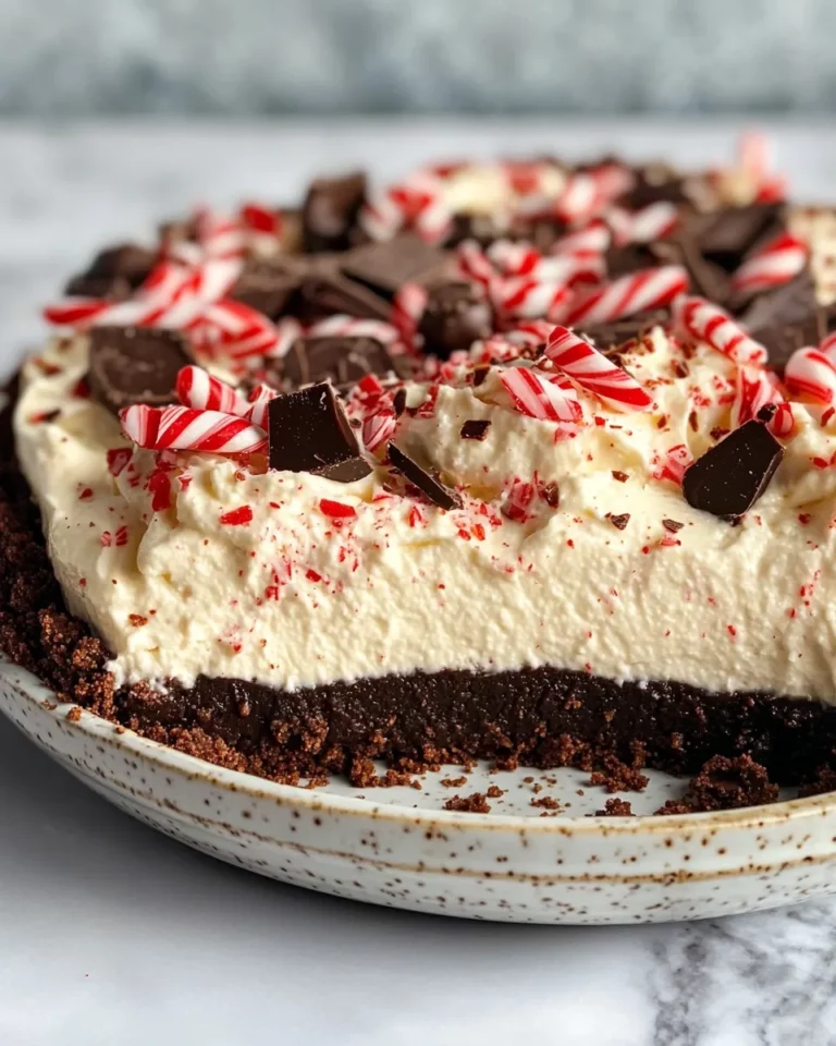 Delicious Chocolate Peppermint No-Bake Pie photo