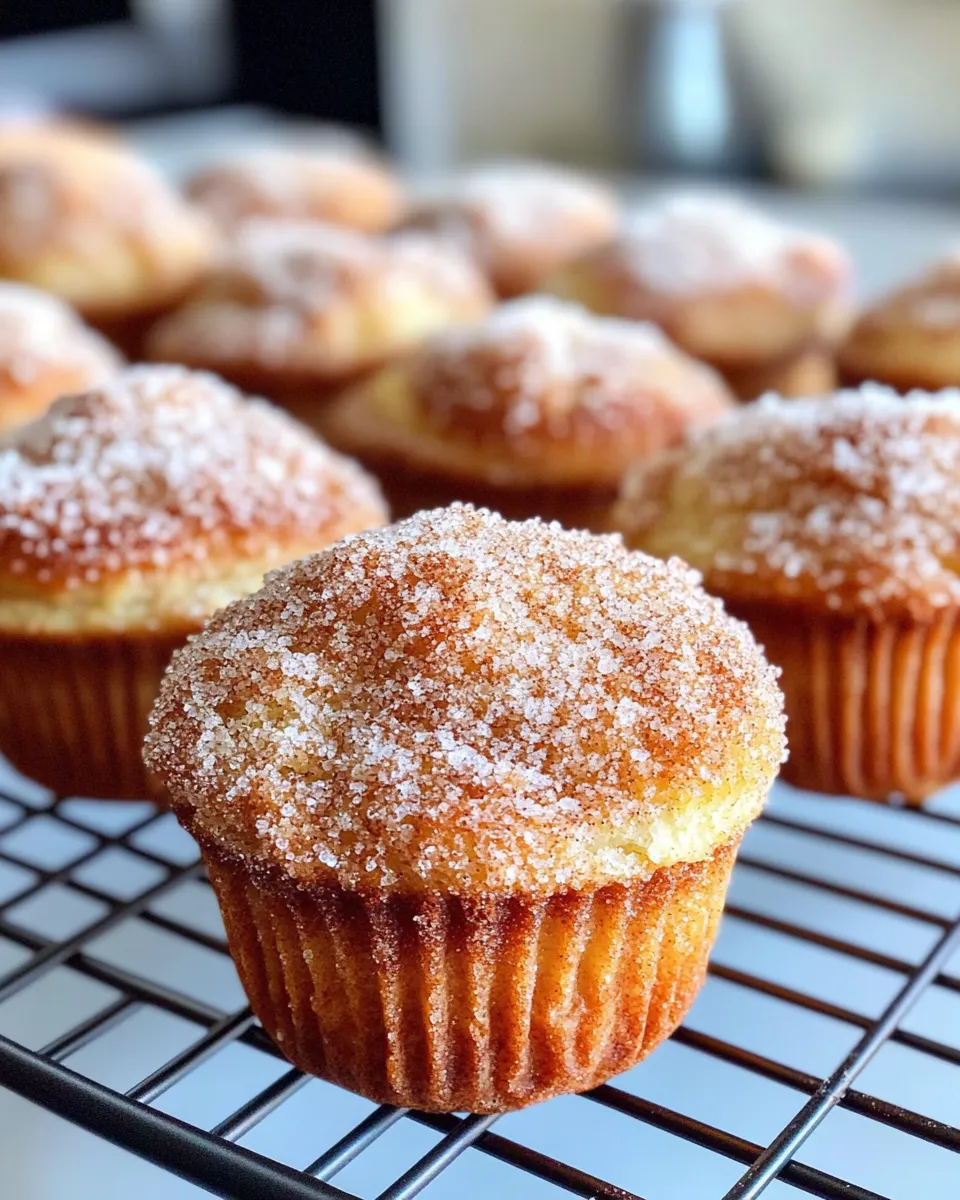 Delicious Cinnamon Sugar Donut Muffins (No Yeast) plate image