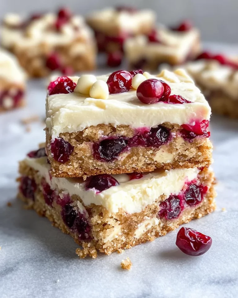 Homemade Cranberry Bliss Bars (Coffee-Shop Copycat) photo