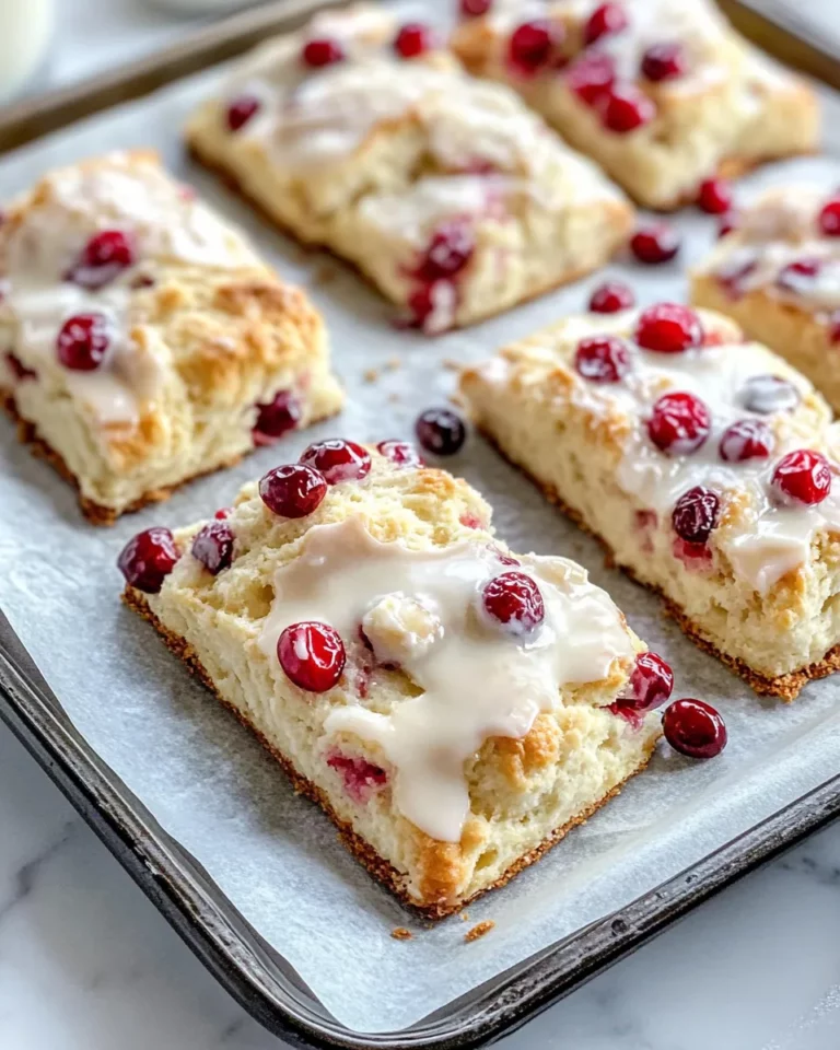 Homemade Cranberry Orange Scones (Glazed) photo