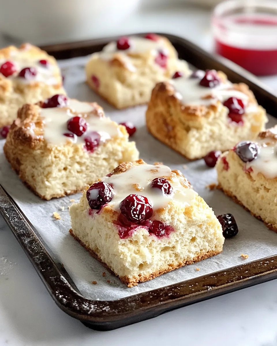 Classic Cranberry Orange Scones (Glazed) image