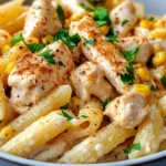 Homemade Creamy Cajun Chicken & Corn Penne recipe photo