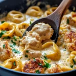 Homemade Creamy Chipotle Chicken Tortellini Skillet photo