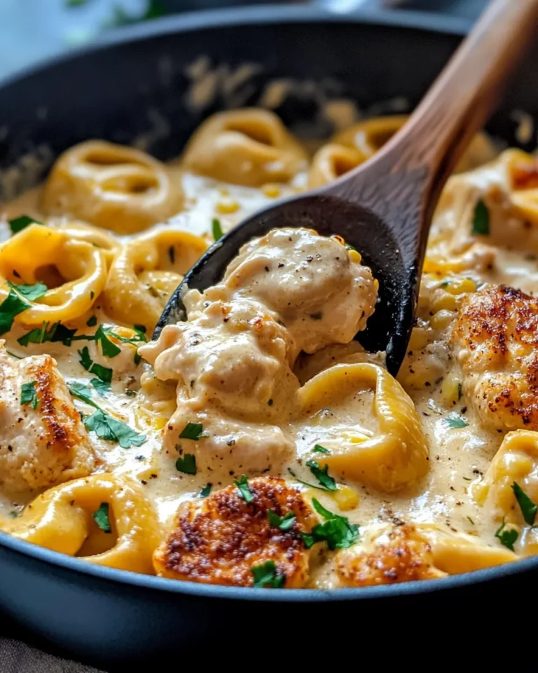 Homemade Creamy Chipotle Chicken Tortellini Skillet photo