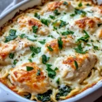 Homemade Creamy Garlic Chicken Orzo Bake recipe photo