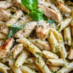 Homemade Creamy Pesto Chicken Penne (One Pot) dish photo