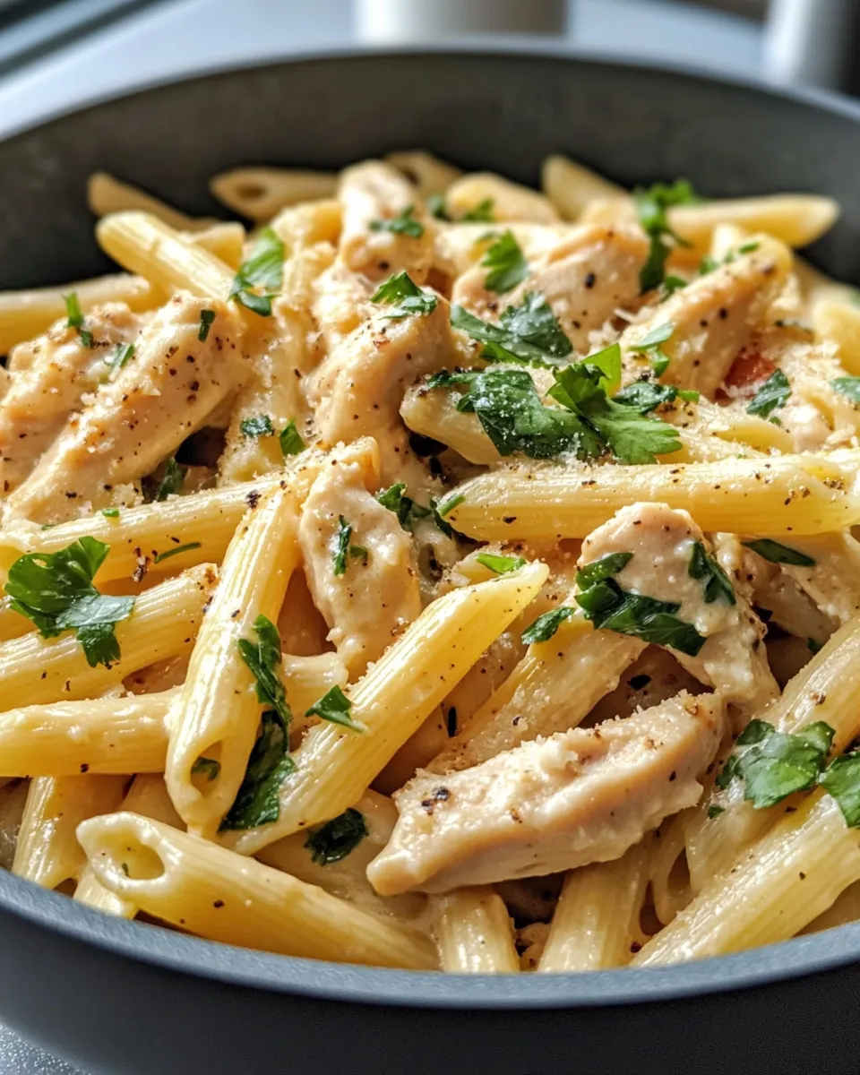 Classic Creamy Poblano Chicken Penne picture