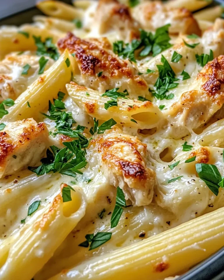 Homemade Creamy Roasted Garlic Chicken Alfredo Bake recipe photo