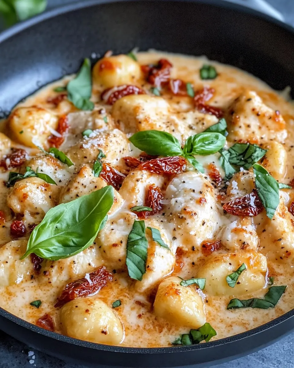 Classic Creamy Sun-Dried Tomato Chicken Gnocchi image