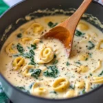 Homemade Creamy Tortellini Soup with Spinach (30 Minutes) recipe photo