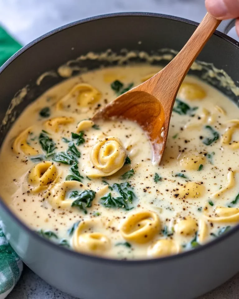 Homemade Creamy Tortellini Soup with Spinach (30 Minutes) recipe photo