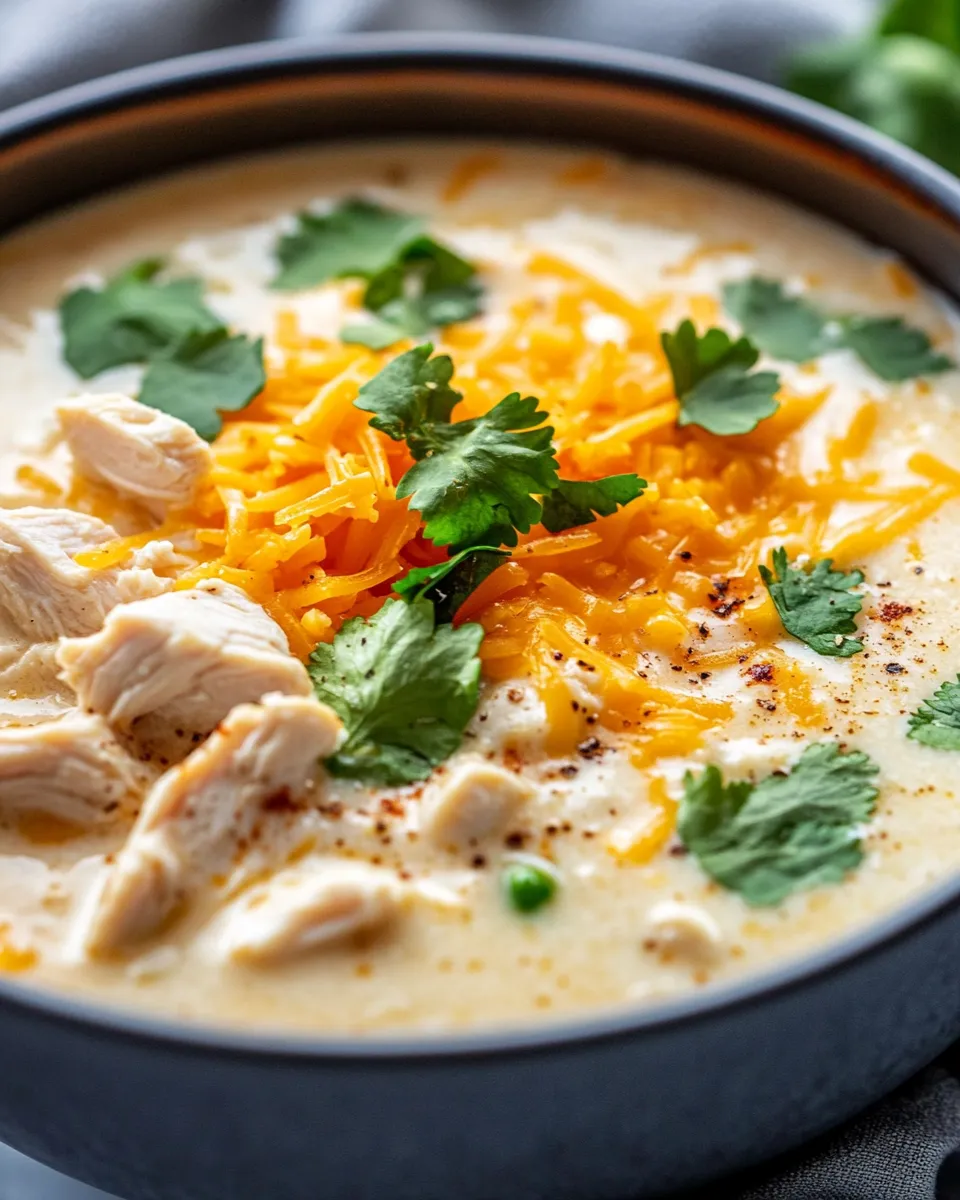 Delicious Creamy White Chicken Chili (30 Minutes) dish photo