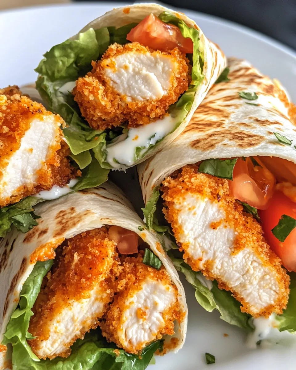 Homemade Crispy Buffalo Chicken Wraps (Oven or Air Fryer) photo