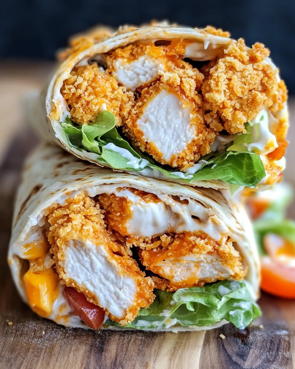 Classic Crispy Buffalo Chicken Wraps (Oven or Air Fryer) image
