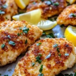 Homemade Crispy Lemon Butter Chicken Cutlets photo