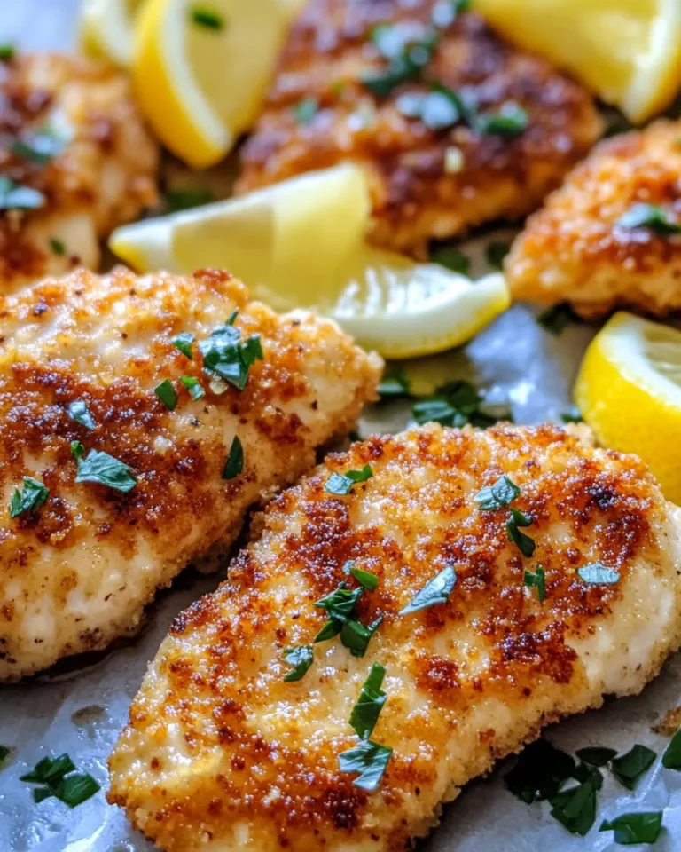 Homemade Crispy Lemon Butter Chicken Cutlets photo