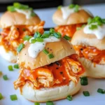 Homemade Crockpot Buffalo Chicken Sliders (Party-Ready) photo