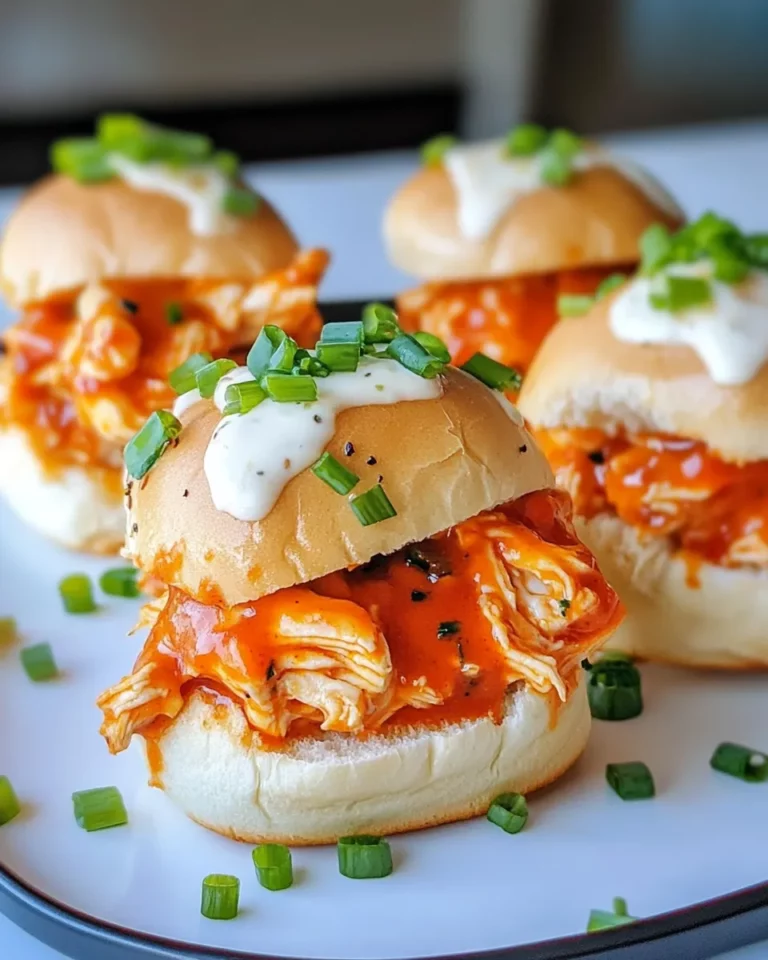 Homemade Crockpot Buffalo Chicken Sliders (Party-Ready) photo