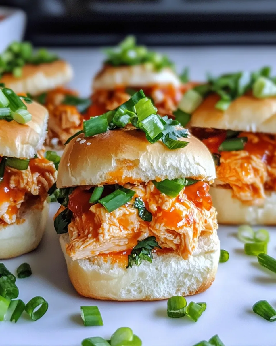 Easy Crockpot Buffalo Chicken Sliders (Party-Ready) recipe photo