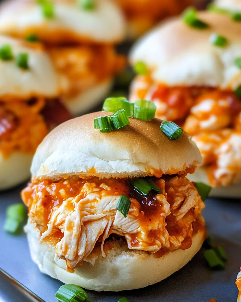 Delicious Crockpot Buffalo Chicken Sliders (Party-Ready) dish photo