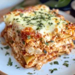 Homemade Crockpot Chicken Alfredo Lasagna photo