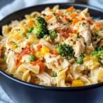 Homemade Crockpot Chicken Noodle Casserole photo
