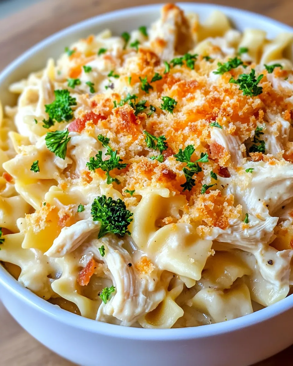 Easy Crockpot Chicken Noodle Casserole recipe photo