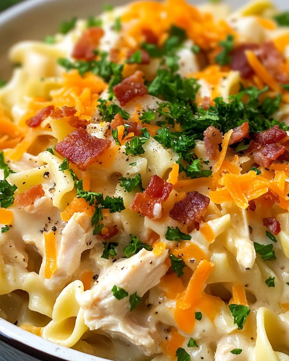 Delicious Crockpot Chicken Noodle Casserole dish photo