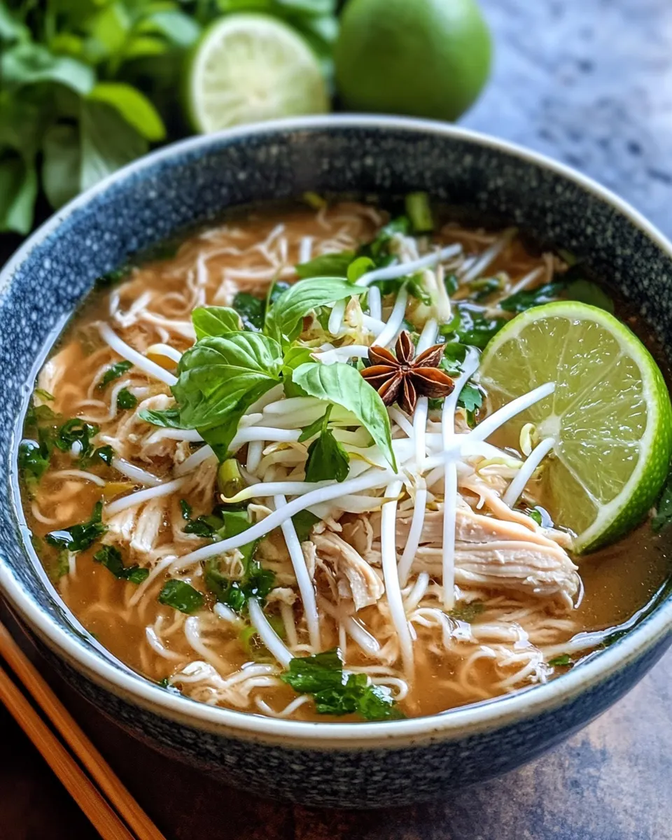 Homemade Crockpot Chicken Pho-Style Noodle Soup recipe photo