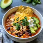 Homemade Crockpot Chicken Tortilla Soup (Set & Forget) recipe photo