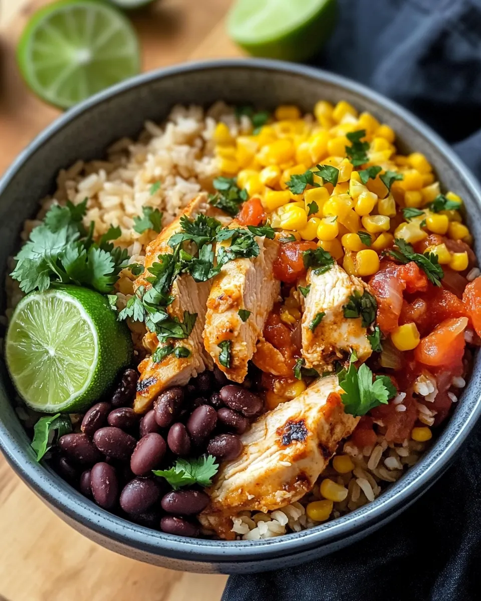 Homemade Crockpot Fiesta Chicken & Rice Bowls recipe photo