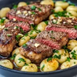 Homemade Garlic Parmesan Steak with Pillowy Gnocchi photo