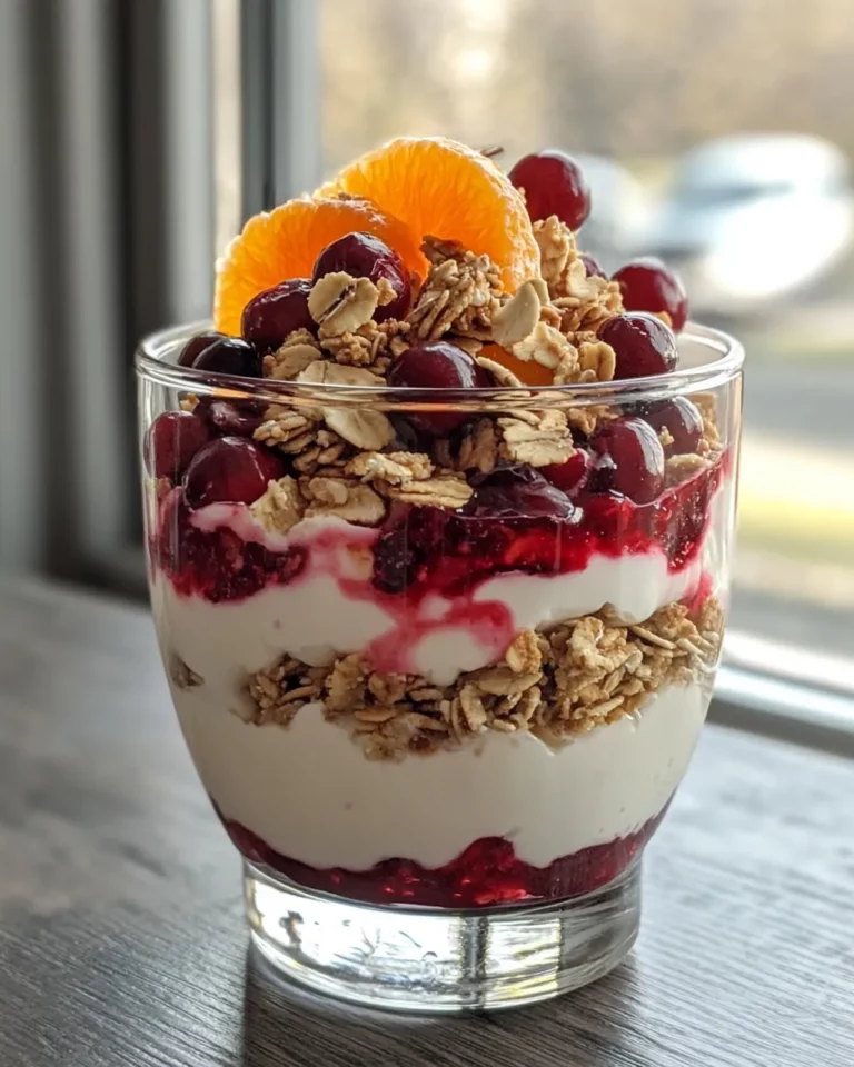 Homemade Greek Yogurt Parfaits (Cranberry-Orange) recipe photo