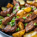 Homemade Honey Garlic Steak and Potato Skillet photo