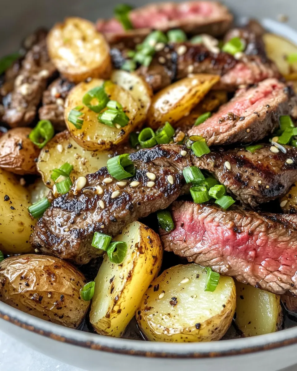 Delicious Honey Garlic Steak and Potato Skillet dish photo