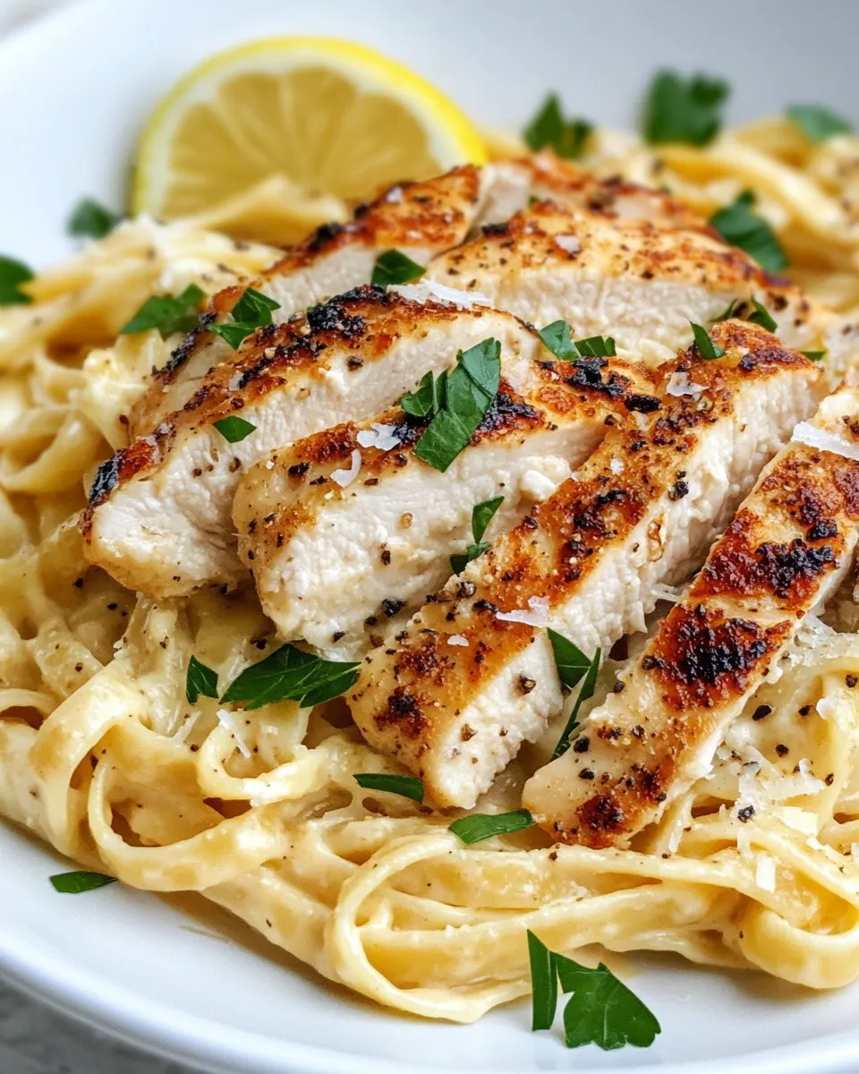 Delicious Lemon Pepper Chicken Alfredo Skillet picture