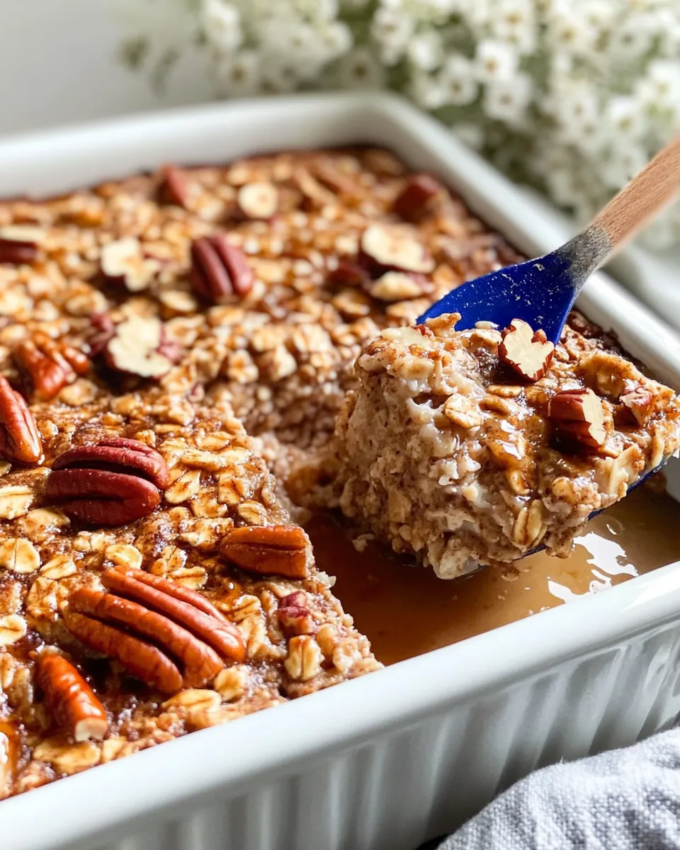 Homemade Maple Pecan Baked Oatmeal (Make-Ahead) photo