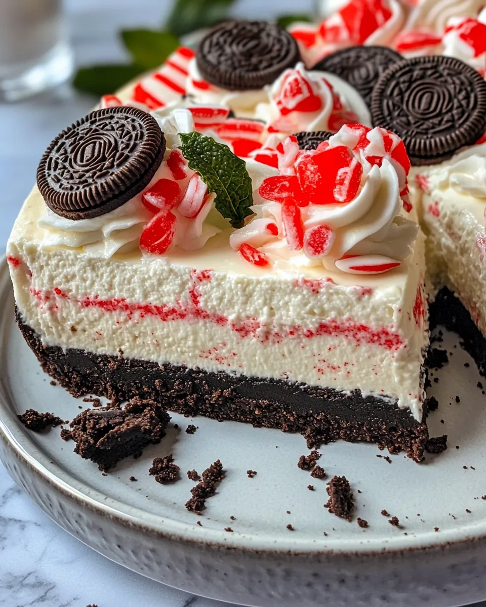 Delicious No-Bake Peppermint Oreo Cheesecake picture