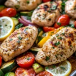 Homemade One-Pan Lemon Herb Chicken & Veggies dish photo