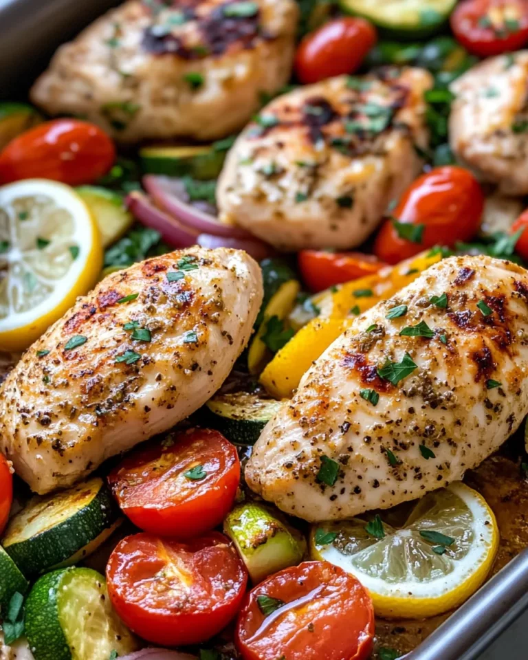 Homemade One-Pan Lemon Herb Chicken & Veggies dish photo