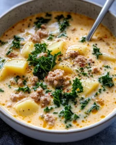 Homemade One-Pot Creamy Sausage-Free Zuppa Toscana photo