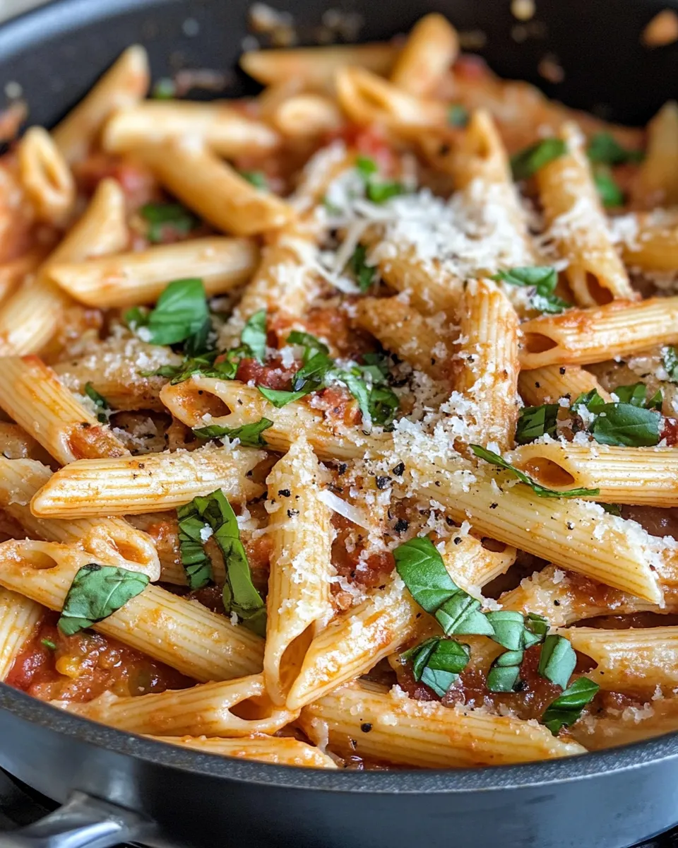 Delicious One-Pot Spicy Vodka Pasta (Calabrian Chili) dish photo