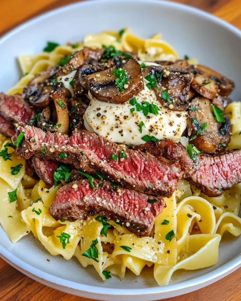 Homemade Peppercorn Steak Stroganoff Egg Noodles recipe photo