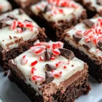 Homemade Peppermint Hot Chocolate Brownies photo